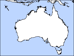 Range Map for Christmas Island Imperial-pigeon