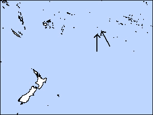 Range Map for Cook Islands Fruit-dove