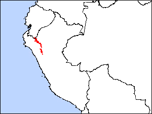 Range Map for Peruvian Pigeon