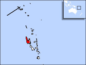 Range Map for Santa Cruz Ground-dove